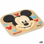 Puzzle Infantil de Madera Disney Mickey Mouse + 12 Meses 6 Piezas (12 Unidades)