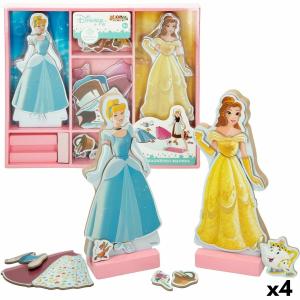 Figuras Princesses Disney 45 Piezas 4 Unidades 9 x 20,5 x 1,2 cm