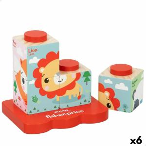 Puzzle Infantil de Madera Fisher Price + 2 Años (6 Unidades)