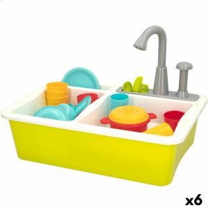 Cocina de Juguete Colorbaby Accesorios 22 Piezas Fregadero 6 Unidades