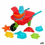 Set de Juguetes de Playa Colorbaby Carretilla Polipropileno (10 Unidades)