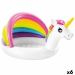 Piscina Hinchable para Niños Intex Unicornio Toldo 45 L 102 x 69 x 127 cm (6 Unidades)