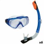 Gafas de Buceo con Tubo Intex Aqua Pro Azul (6 Unidades)