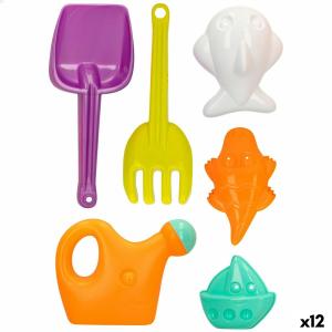 Set de Juguetes de Playa Colorbaby 6 Piezas 27 cm (12 Unidades)