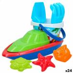 Set de Juguetes de Playa Colorbaby 8 Piezas Barco Polipropileno (24 Unidades)