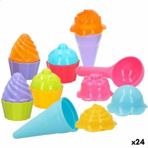 Set de Juguetes de Playa Colorbaby 15 Piezas Moldes Helado Cupcake (24 Unidades)