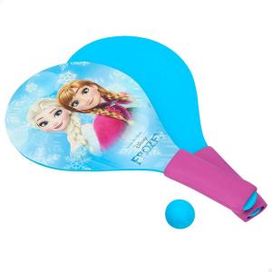 Palas de Playa con Pelota Frozen Madera Foam (12 Unidades)