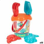 Set de Juguetes de Playa Colorbaby Summer Sea Ø 18 cm Polipropileno (16 Unidades)