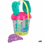 Set de Juguetes de Playa Peppa Pig Ø 18 cm (16 Unidades)