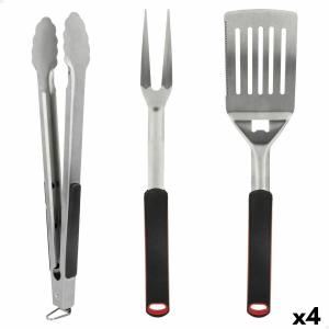 Set de Utensilios para Cocina Aktive 3 Piezas Barbacoa (4 Unidades)