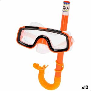 Gafas de Buceo con Tubo AquaSport Infantil (12 Unidades)