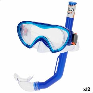 Gafas de Buceo con Tubo AquaSport Infantil (12 Unidades)