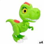 Figura Articulada Funville Dinosaurio 23 x 21 x 8 cm 23 x 21,5 x 8,5 cm (4 Unidades)