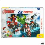 Puzzle Infantil The Avengers Doble cara 60 Piezas 50 x 35 cm (12 Unidades)