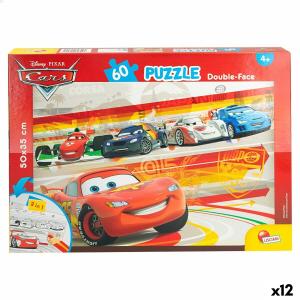 Puzzle Infantil Cars Doble cara 60 Piezas 50 x 35 cm (12 Unidades)