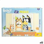 Puzzle Infantil Bluey Doble cara 24 Piezas 50 x 35 cm (12 Unidades)