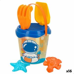 Set de Juguetes de Playa Colorbaby Ø 18 cm Polipropileno (16 Unidades)