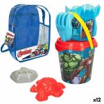 Set de Juguetes de Playa The Avengers Ø 18 cm Polipropileno (12 Unidades)