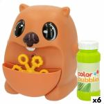 Juego de Pompas de Jabón Colorbaby Color Bubbles Nutria 60 ml 11 x 12 x 11 cm (6 Unidades)