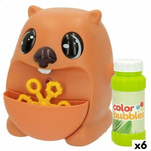 Juego de Pompas de Jabón Colorbaby Color Bubbles Nutria 60 ml 11 x 12 x 11 cm (6 Unidades)