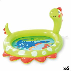 Piscina Hinchable para Niños Intex Verde Dinosaurio 119 x 66 x 109 cm (6 Unidades)