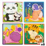 Puzzle Infantil Lisciani Animales 16 Piezas 16 x 1 x 16 cm (6 Unidades)