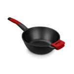 Sartén Wok BRA A412028 Rojo/Negro Ø 28 cm (Ø 28 cm)