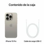 Smartphone Apple iPhone 15 Pro 6,1" 256 GB Titanio