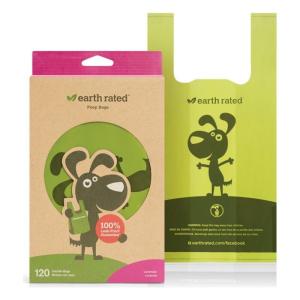 Bolsas Earth Rated 870856100069 Lavanda Mascotas (120 uds)