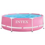 Piscina Desmontable Intex Metal Frame 28290NP Rosa 244 x 74 x 244 cm