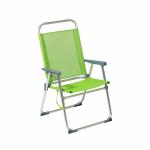 Silla de Playa 22 mm Verde Aluminio 52 x 56 cm (52 x 56 x 92 cm)