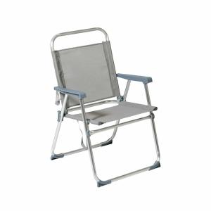 Silla de Playa 22 mm Gris Aluminio 52 x 56 x 80 cm (52 x 56 x 80 cm)