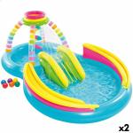 Piscina Hinchable para Niños Intex Arcoíris 374 L 295 x 109 x 191 cm (2 Unidades)